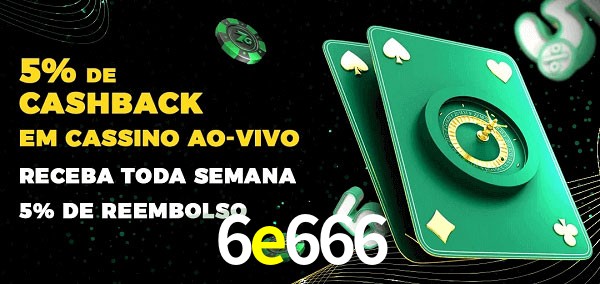 Promoções do cassino ao Vivo 6e666